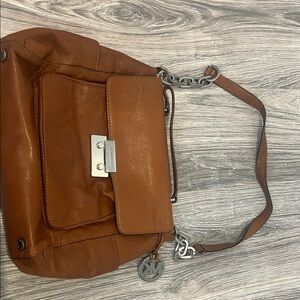 Michael Kors Brown Leather Shoulder Bag